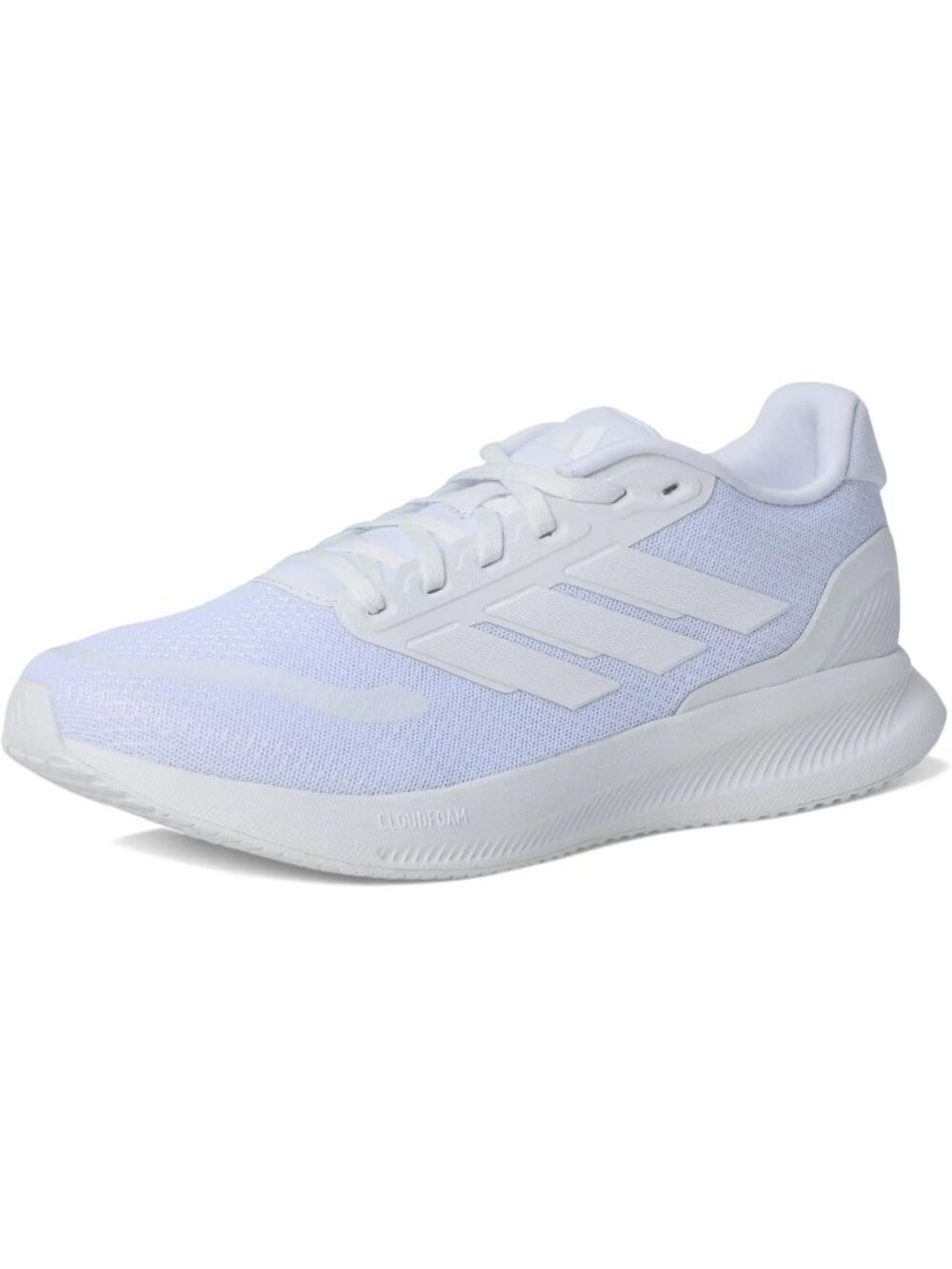 Adidas Run Falcon 5 Running Shoes Triple White-Cloud White Mens Size 10 NIB